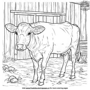 Milk Cow Coloring Pages