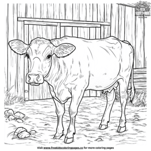 Milk cow coloring pages