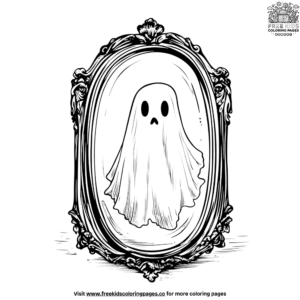 Mirror Ghost Coloring Pages