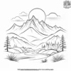 Misty Mountains Coloring Pages