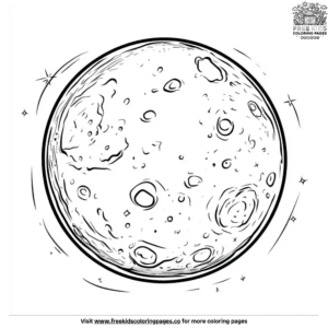 Moon Exploration Science Coloring Pages