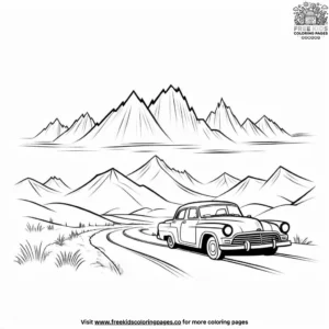 Mountain Vista Coloring Pages