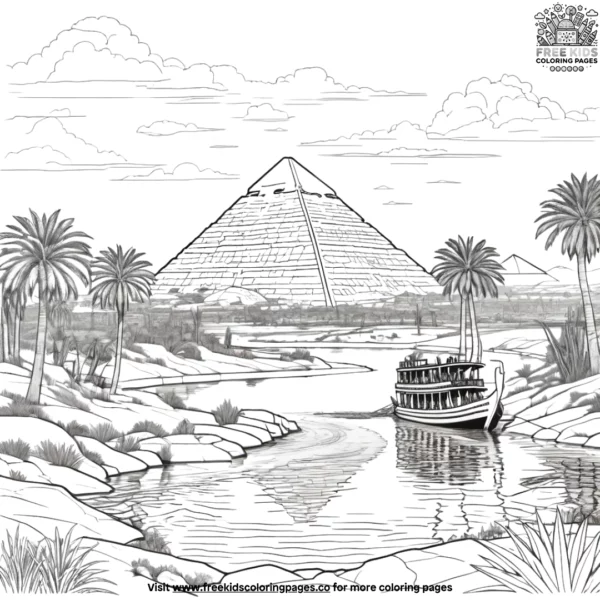 Nile river coloring pages