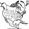 North America Map Coloring Pages