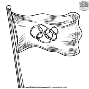 Olympic Games Flag Coloring Pages