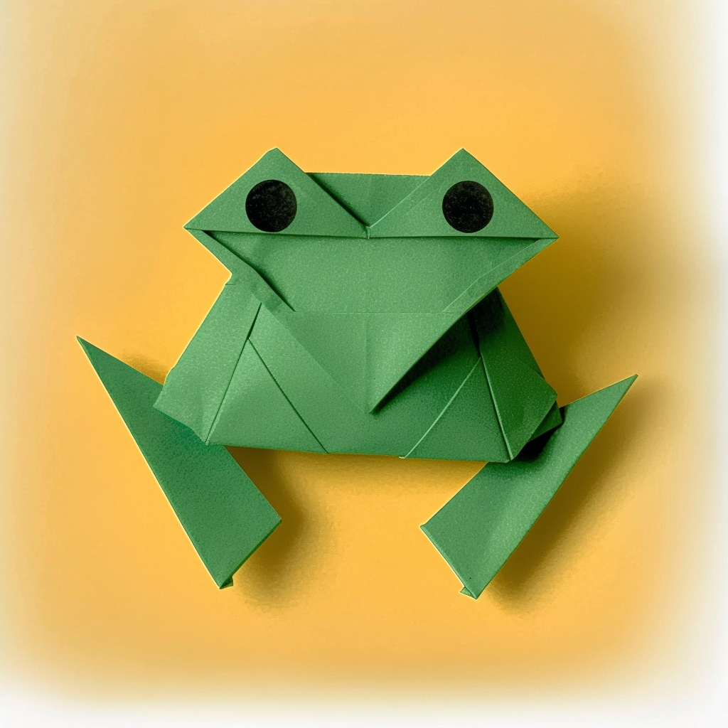 Origami jumping frog 2