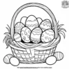 Overflowing Easter Basket Coloring Pages