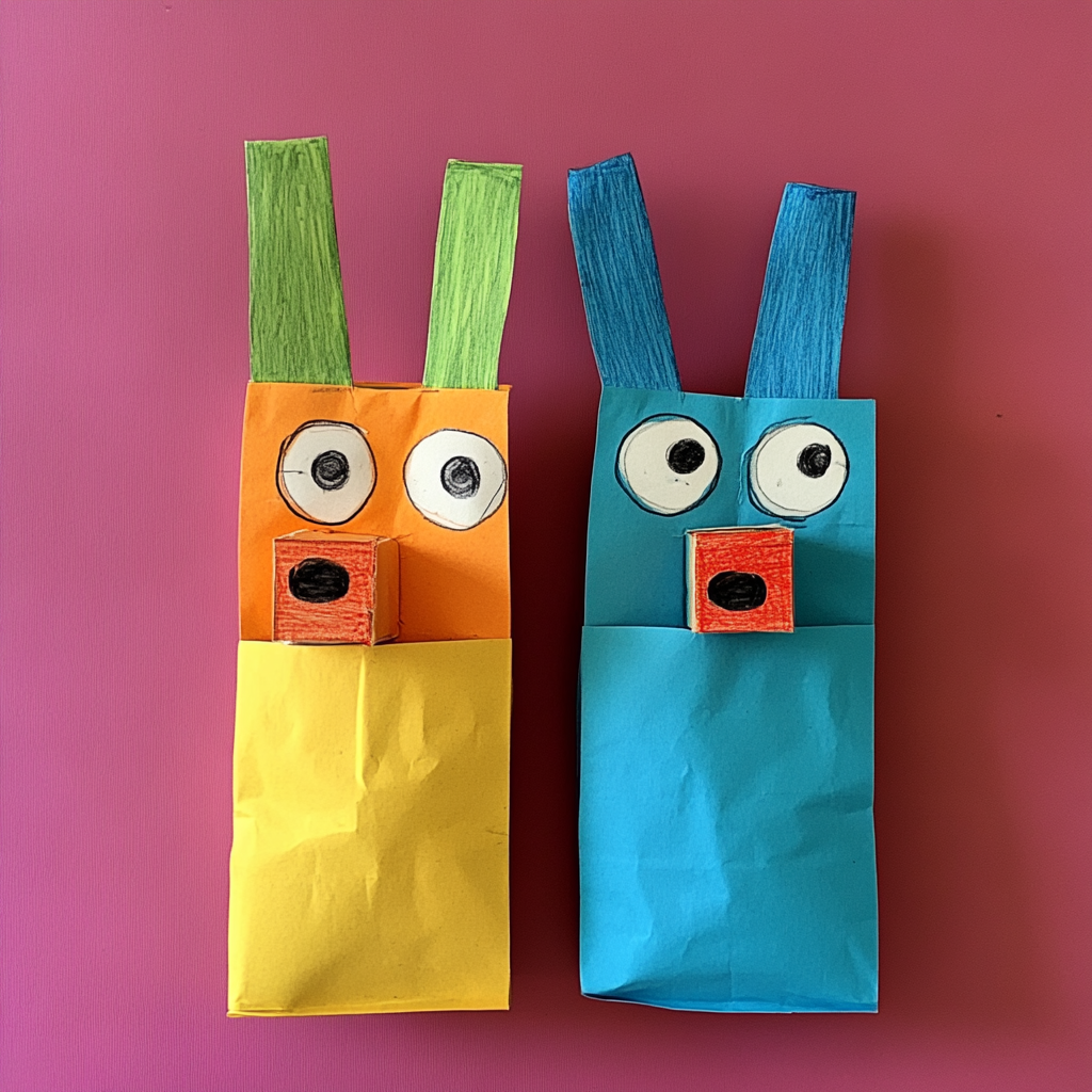 Paper bag puppets 1