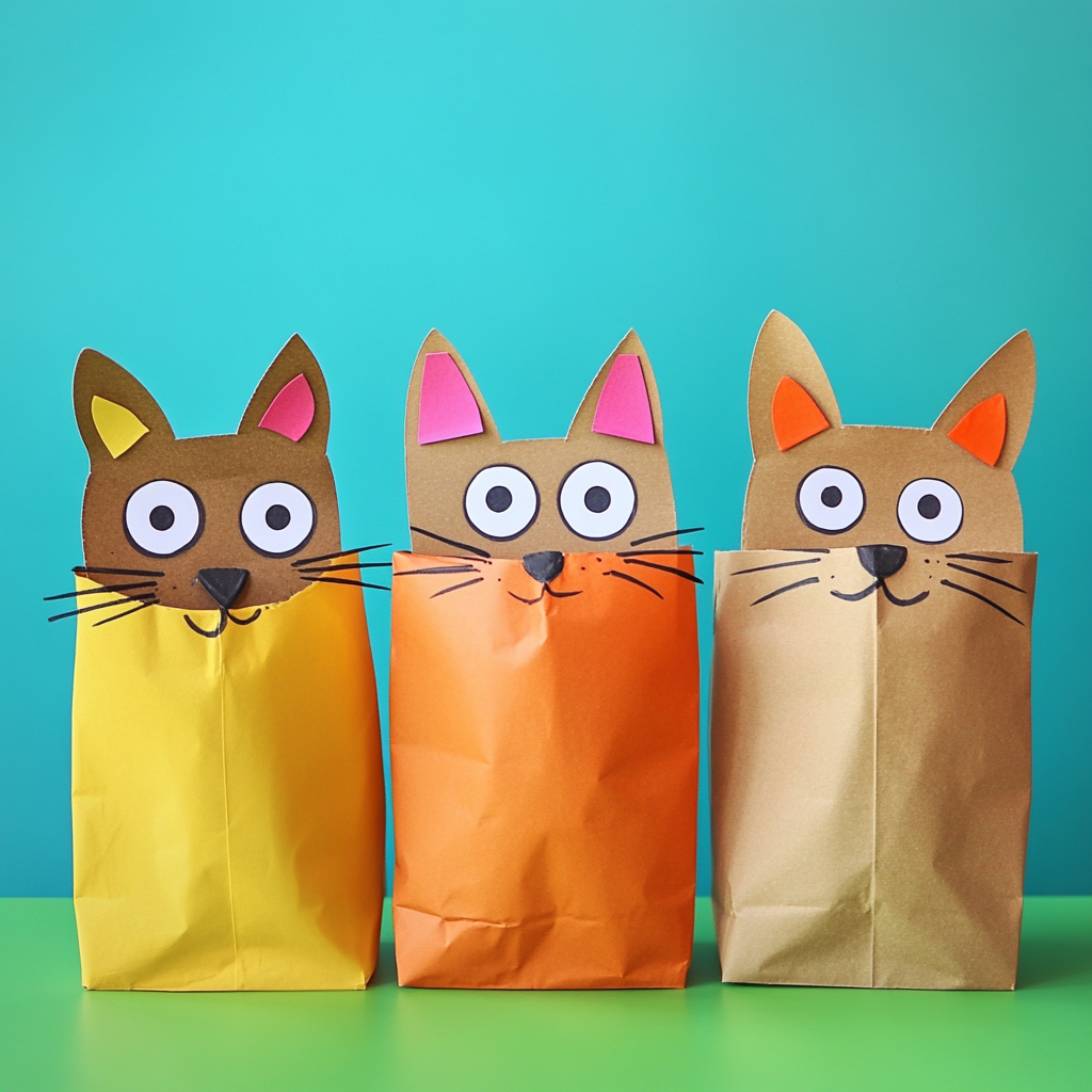 Paper bag puppets 3