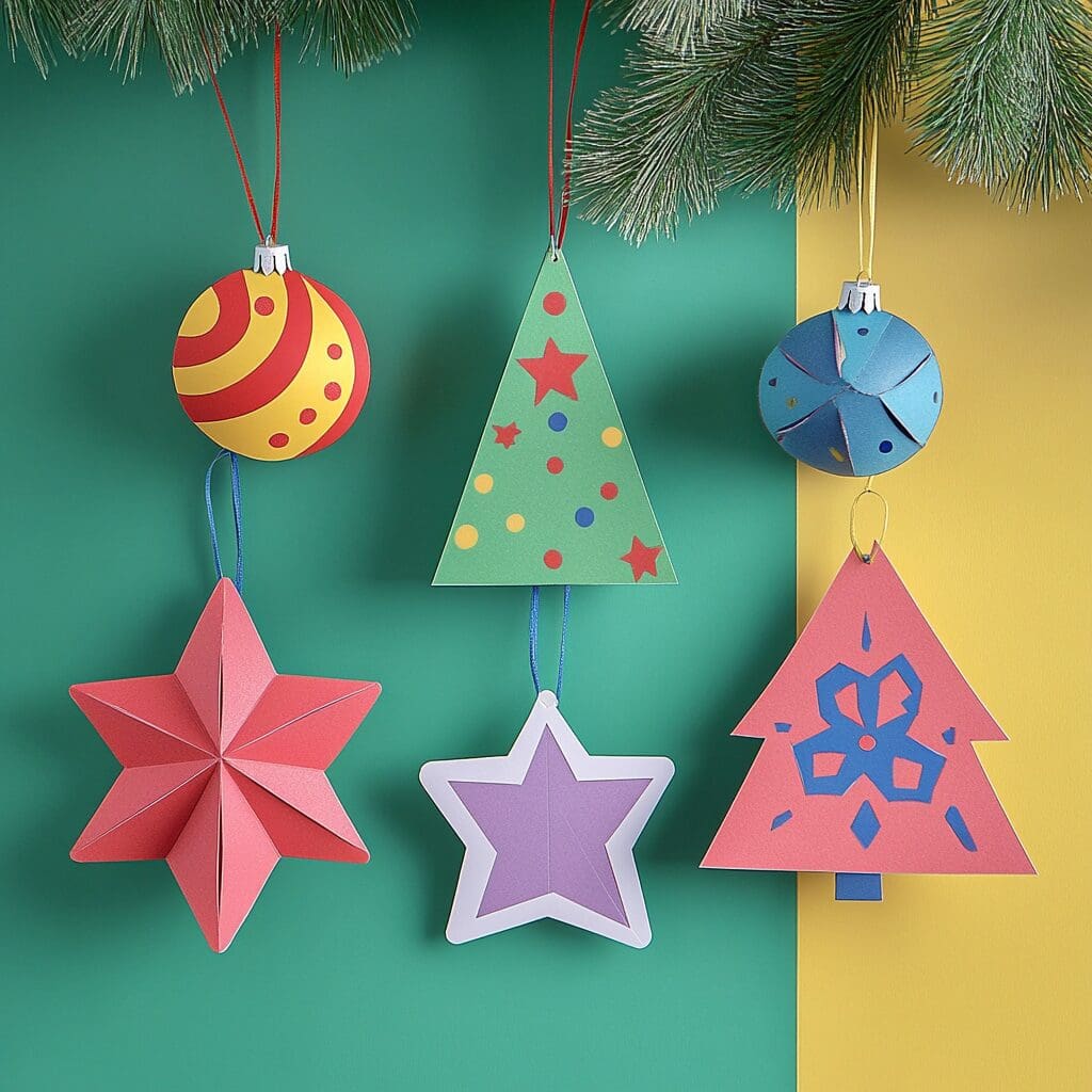 Paper christmas ornaments 1