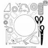 Paper Craft Supplies Coloring Pages