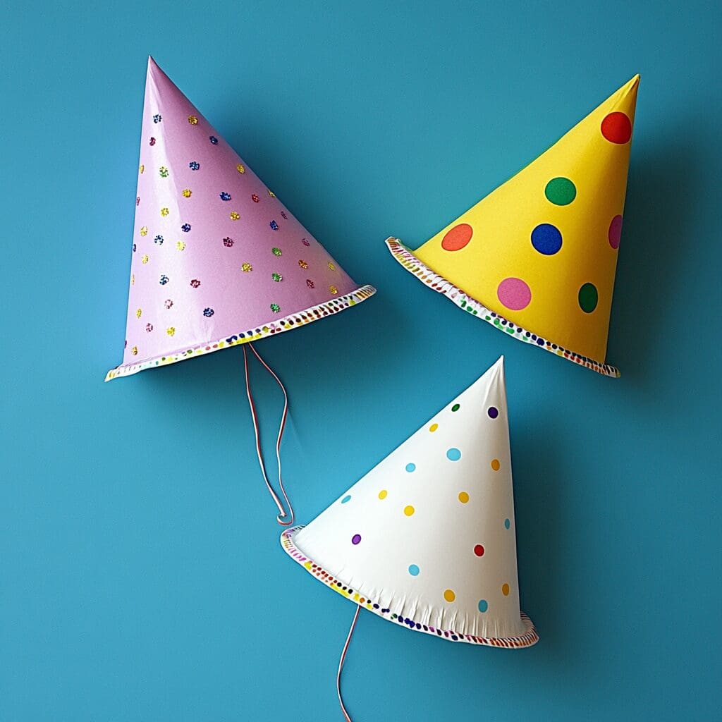 Paper plate party hats 2