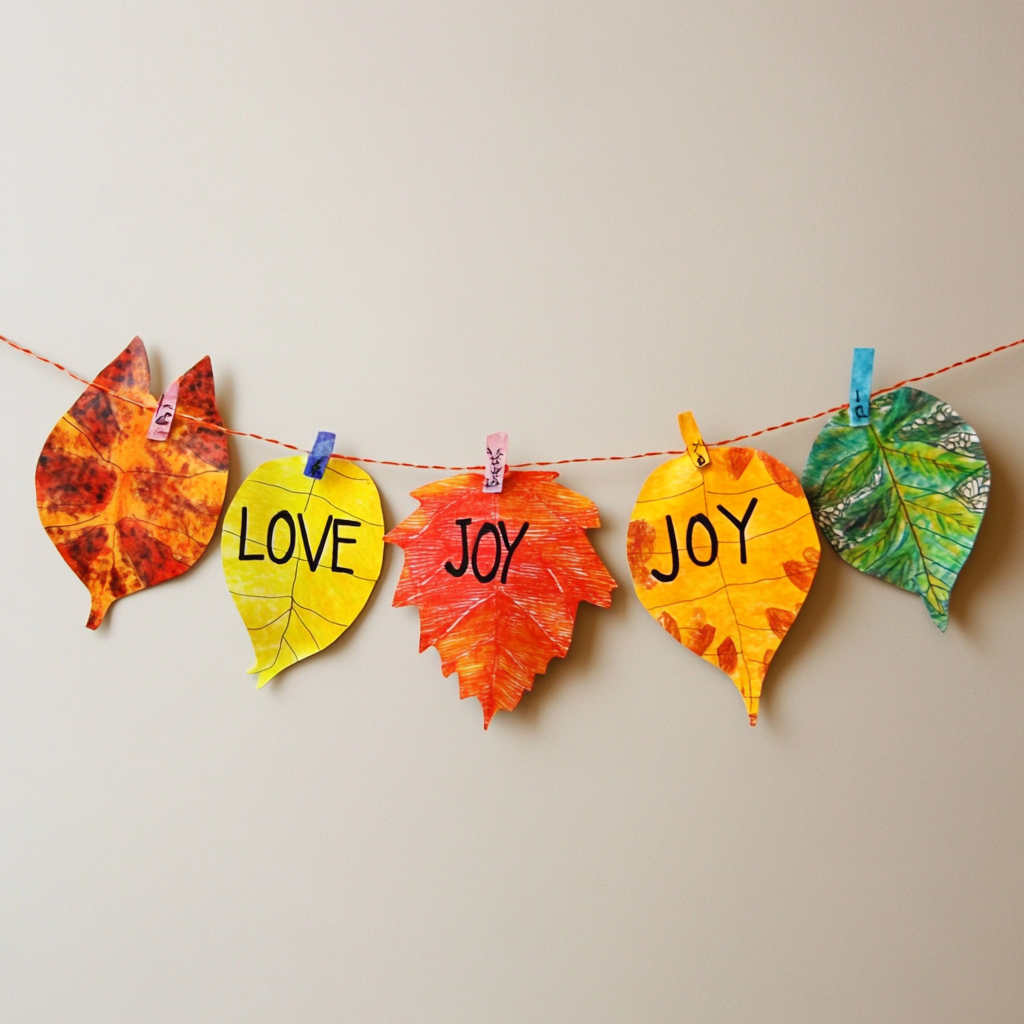 Personalized fall leaves banner 2