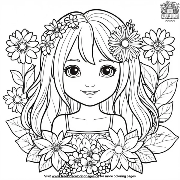 Petal pal party coloring pages