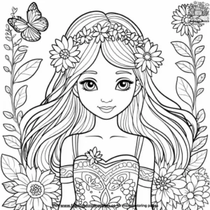 Petal parade coloring pages