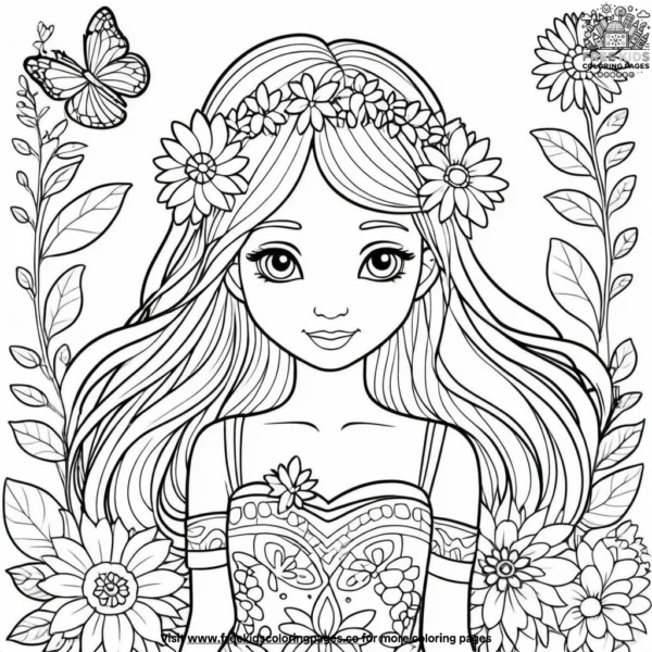 Petal parade coloring pages