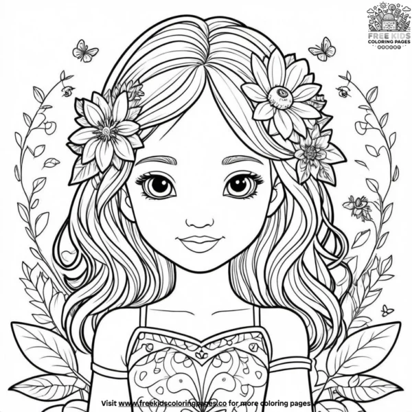 Petal playmate coloring pages