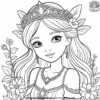 Petal Princess Coloring Pages