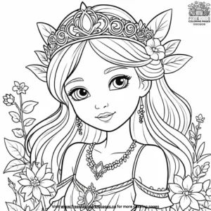 Petal Princess Coloring Pages