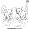 Playful Piglets Coloring Pages