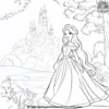 Princesses in Enchanted Lands Coloring Pages