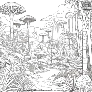 Rainforest Biome Coloring Pages