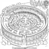 Roman Colosseum Maze Coloring Pages