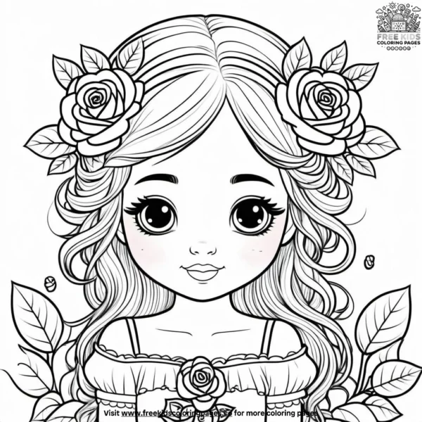 Rosy cheeks coloring pages