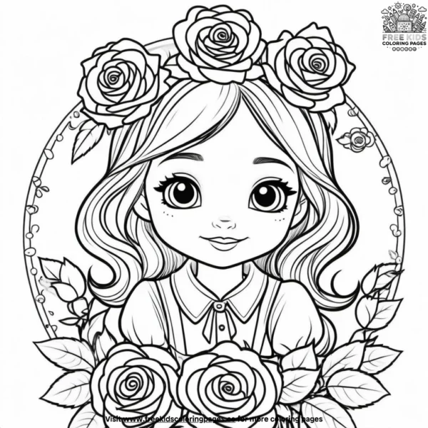 Rosy rascal coloring pages