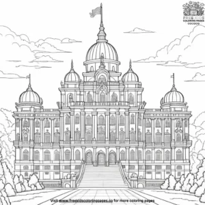 Royal palace coloring pages