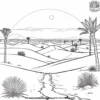 Sahara Desert Coloring Pages