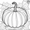 Silky Pumpkin Coloring Pages