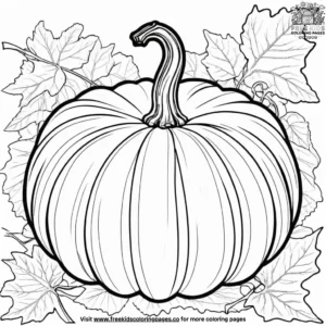 Silky Pumpkin Coloring Pages