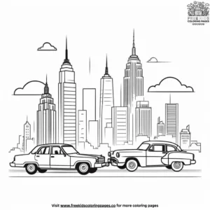 Skyline Silhouette Coloring Pages