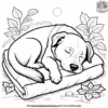 Sleeping Dog Coloring Pages