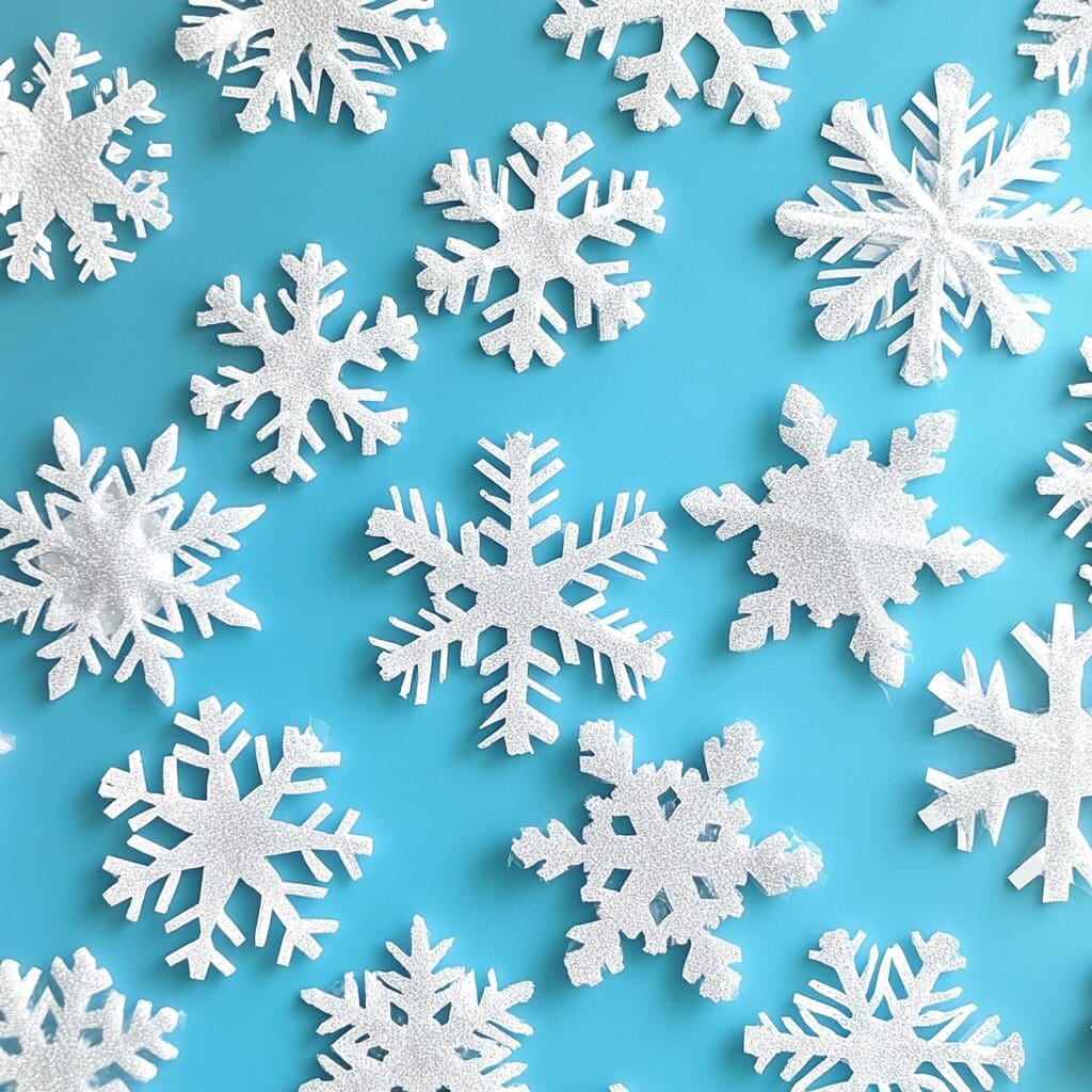 Snowflake window clings 1