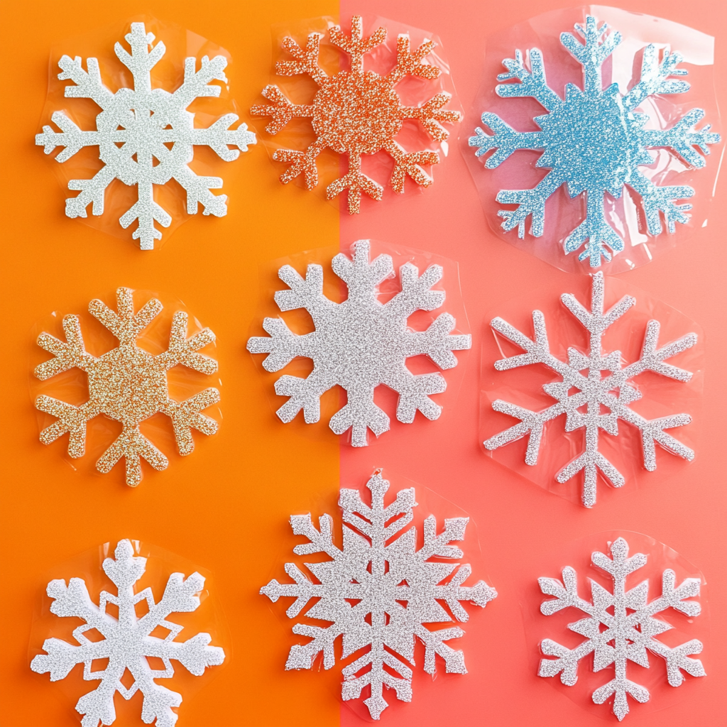 Snowflake window clings 2