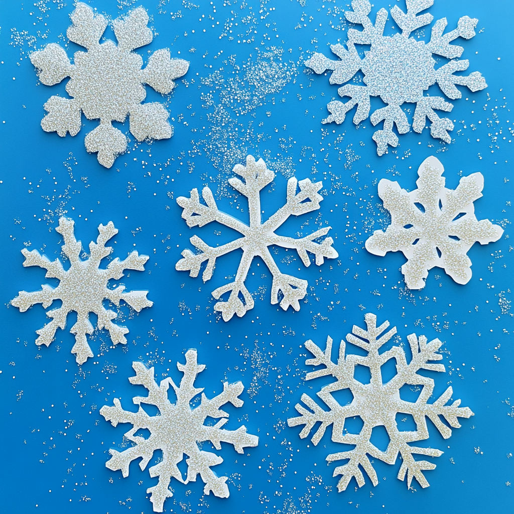 Snowflake window clings 3