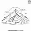 Snowy Peaks Coloring Pages