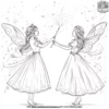 Sparkling Fairy Godmother Magic Coloring Pages