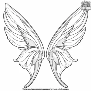 Sparkling Fairy Wings Coloring Pages