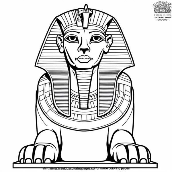 Sphinx of egypt coloring pages