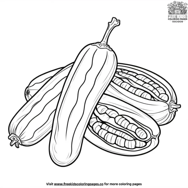 Spicy tamarind treats coloring pages