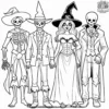 Spooky Costume Party Coloring Pages