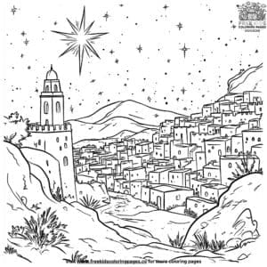 Star Of Bethlehem Coloring Pages