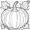 Starchy Orange Pumpkin Coloring Pages