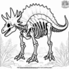 Stegosaurus Fossil Coloring Pages