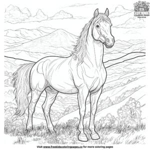 Strong Stallion Coloring Pages