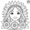 Sunflower Smile Coloring Pages