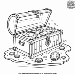 Sunken Treasure Coloring Pages